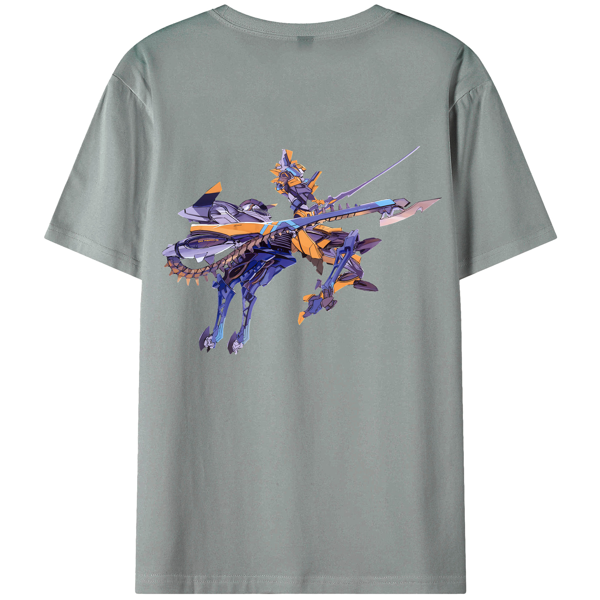 （画像用） EVA 新世紀エヴァンゲリオン 綿100％ メンズ半袖Tシャツ（バックプリント） 通気性